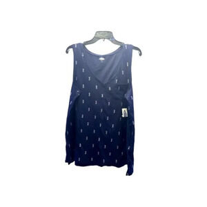 Old Navy Navy Blue Pineapple Print  Womens  XL‎ Tank Top